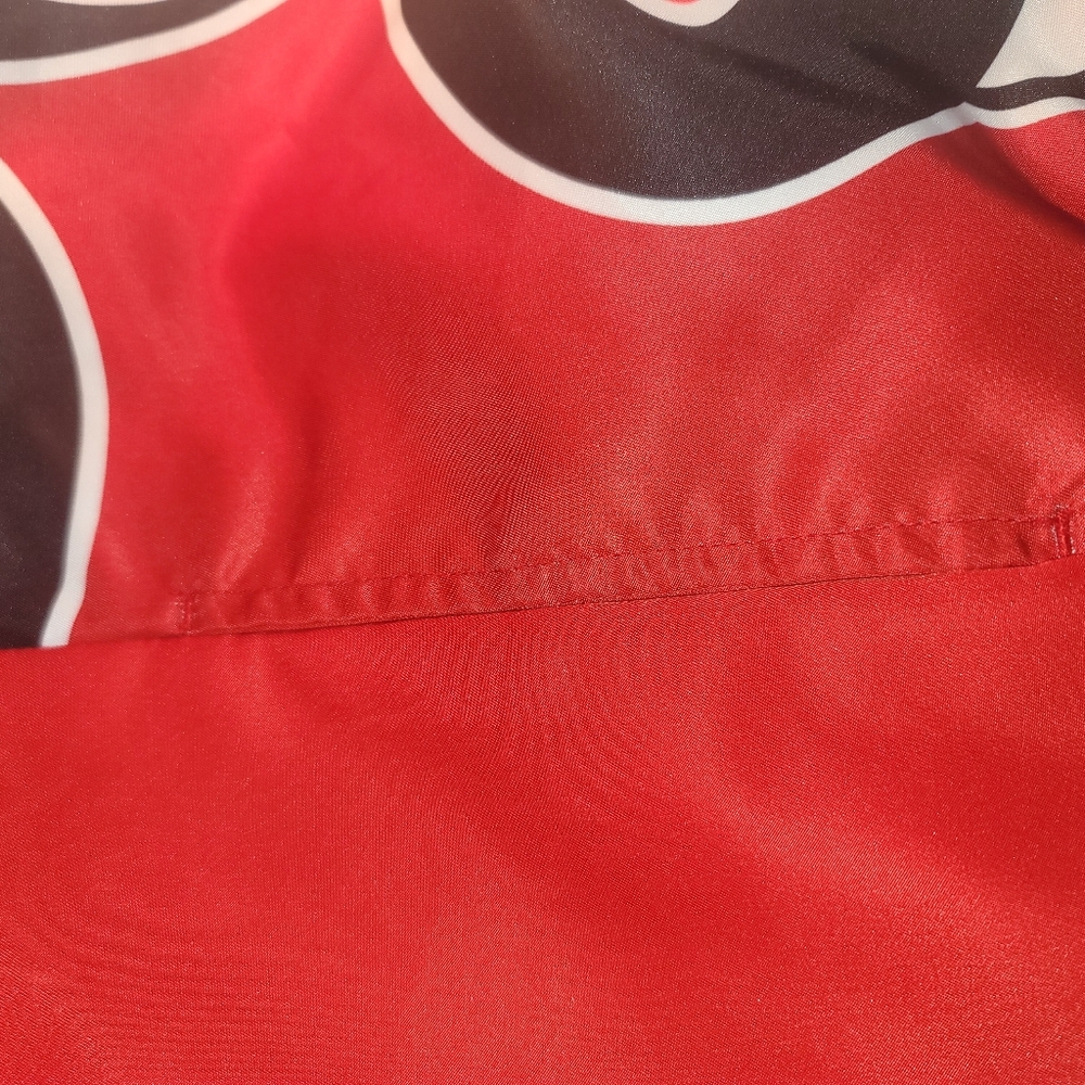 Disney Mickey Mouse Red Varsity Bomber Jacket Women's Size Large - Picture 9 of 10